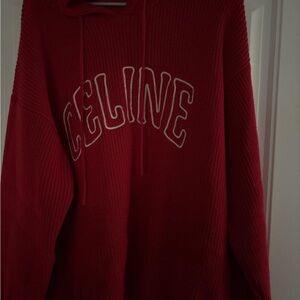 Celine Vibrant Red Knit Sweater
